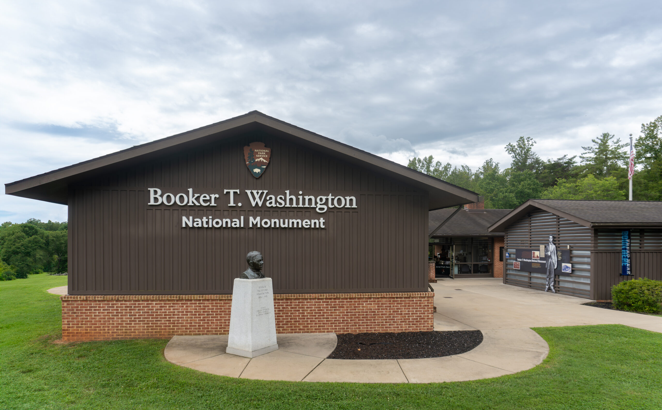 Booker T. Washington National Monument in rural Hardy, Virginia. Tobacco farm where Booker T. Washington was born into slavery and later freed by Emancipation Proclamation.