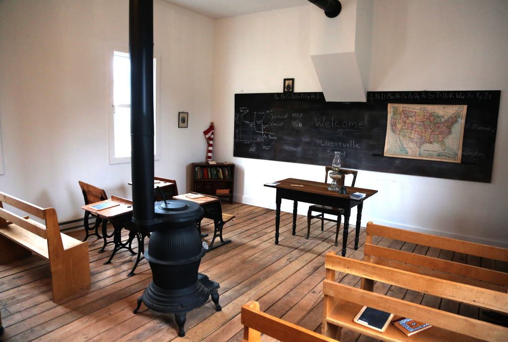 Lucasville classroom shot with stove